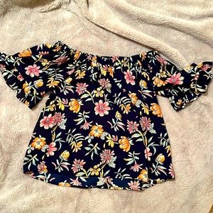 Floral Off The Shoulder Blouse